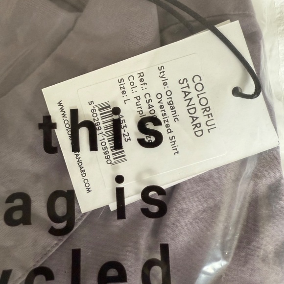 NWT Colorful Standard Oversized Shirt - Picture 4 of 8